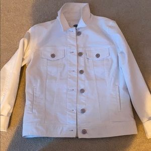 old navy white jean jacket